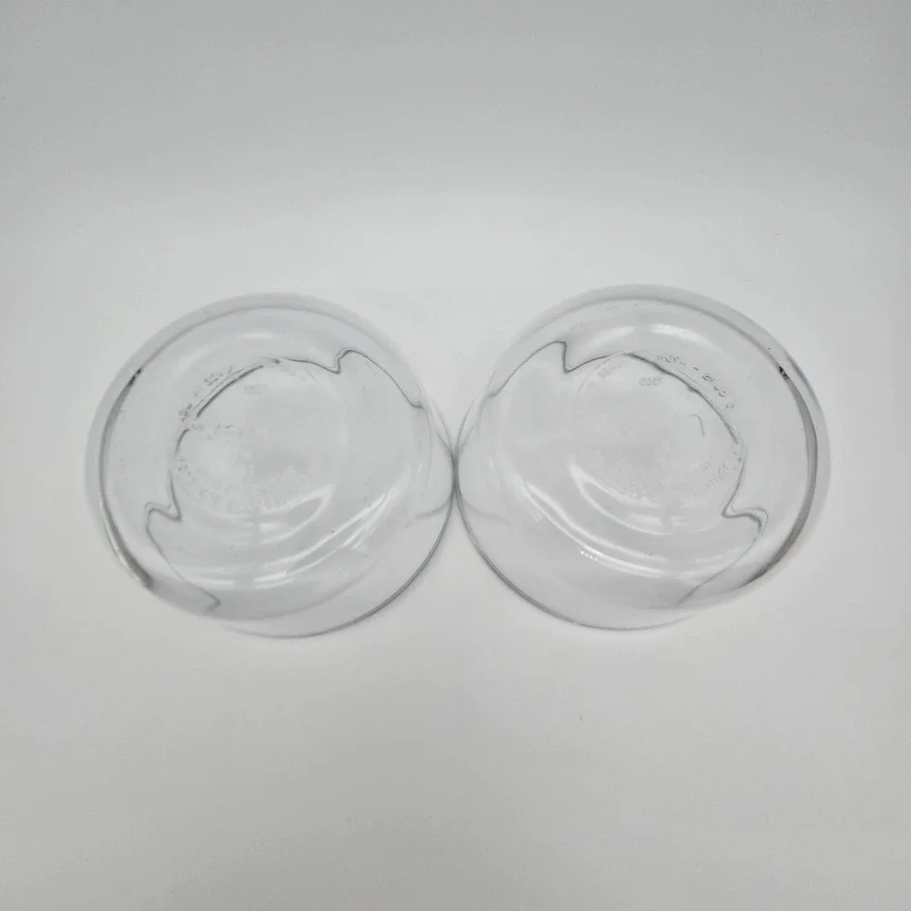 Pyrex Glass Bowls 2-Cup Clear Round Food Storage Containers 7200 No Lids